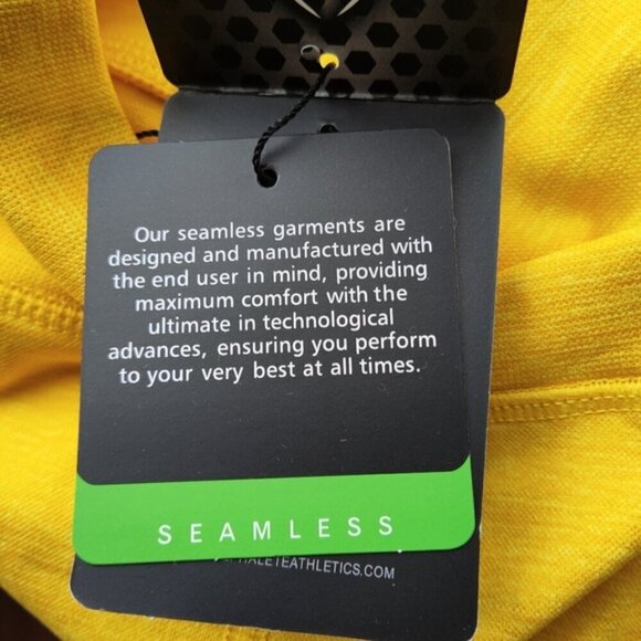 Alphalete Revival Seamless Leggings RG Golden Yellow XS NEW RG Compression - Picture 11 of 13